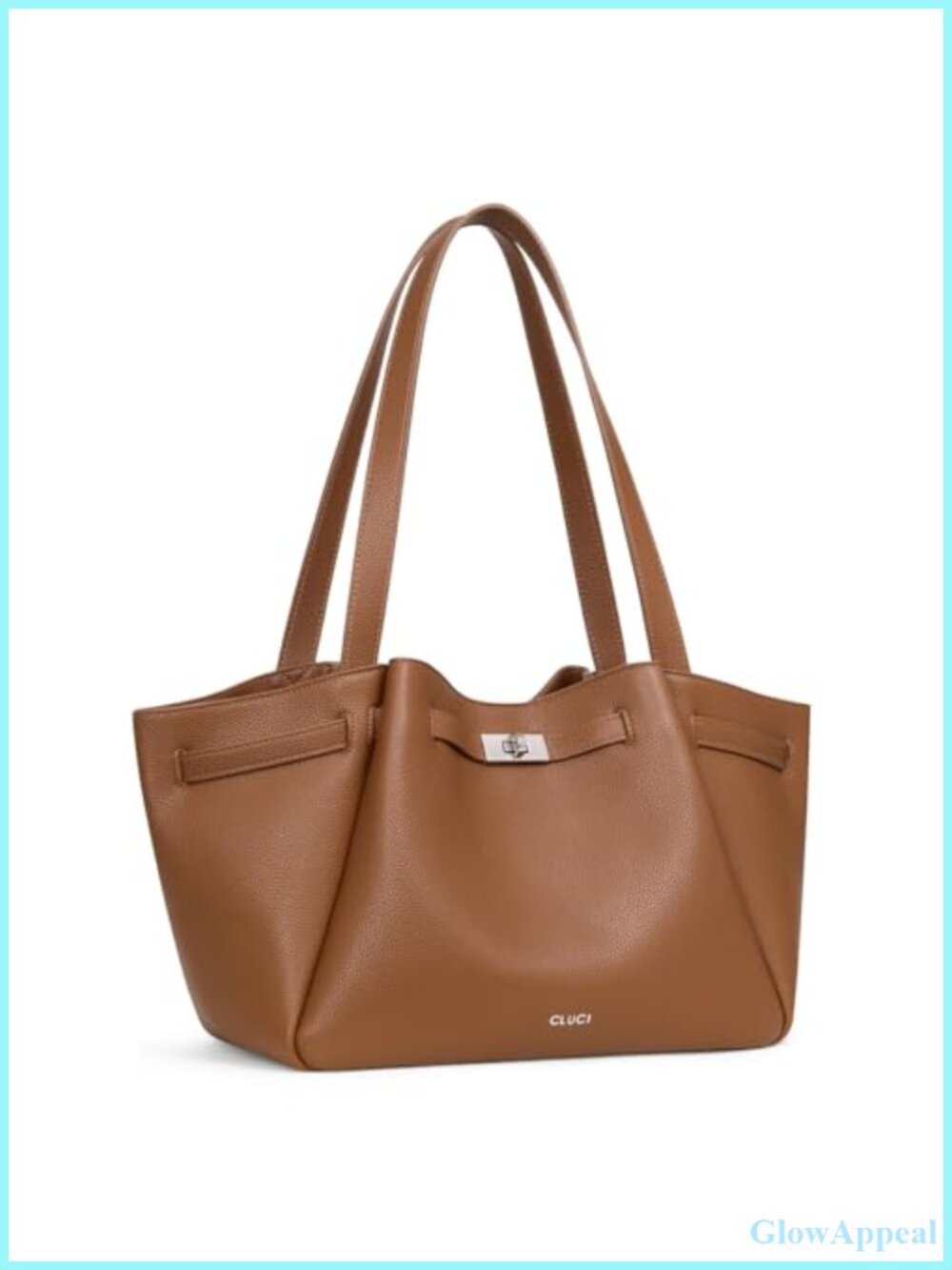 Large Vegan Leather Hobo Tote RFID Blocking Commuting Handbag